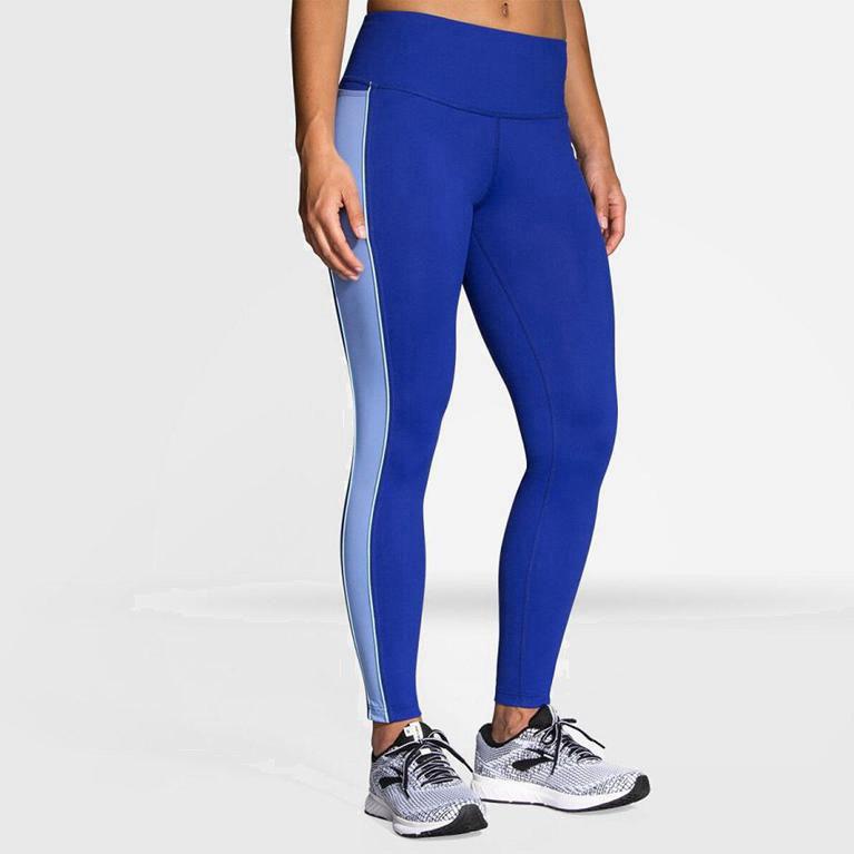 Brooks Greenlight Running Leggings Dam 840326-FRD Blå